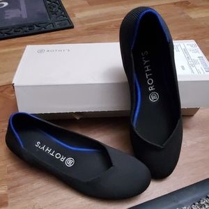 Rothy's Black Round Toe Flats - Size 9